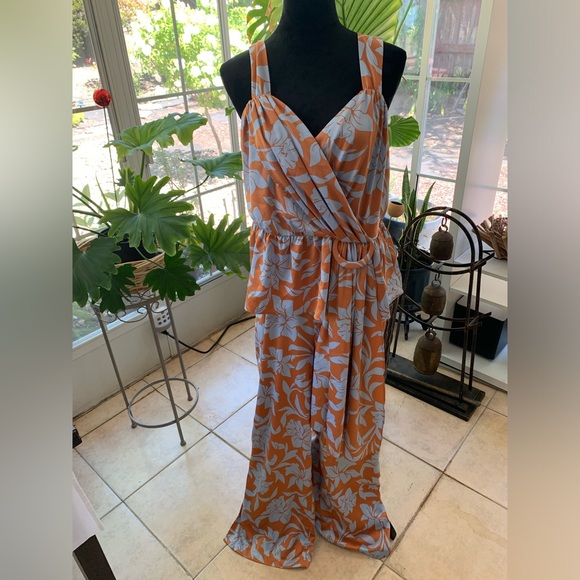 NINA PARKER Plus Size Sleeveless Peplum Top and Pant Set - Picture 7 of 7